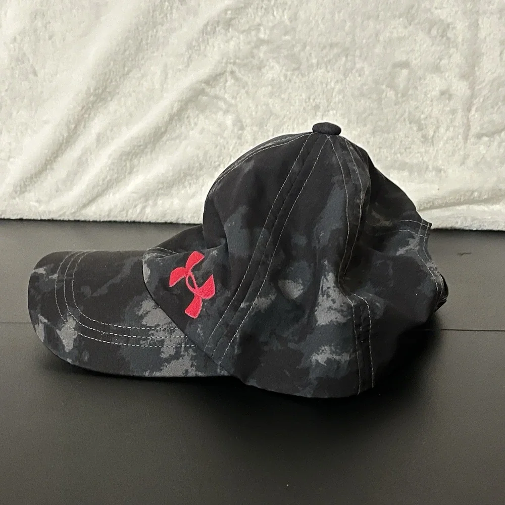 Under Armour Youth Hat Black Gray Pink Logo Baseball Cap Adjustable Kids UA 2017